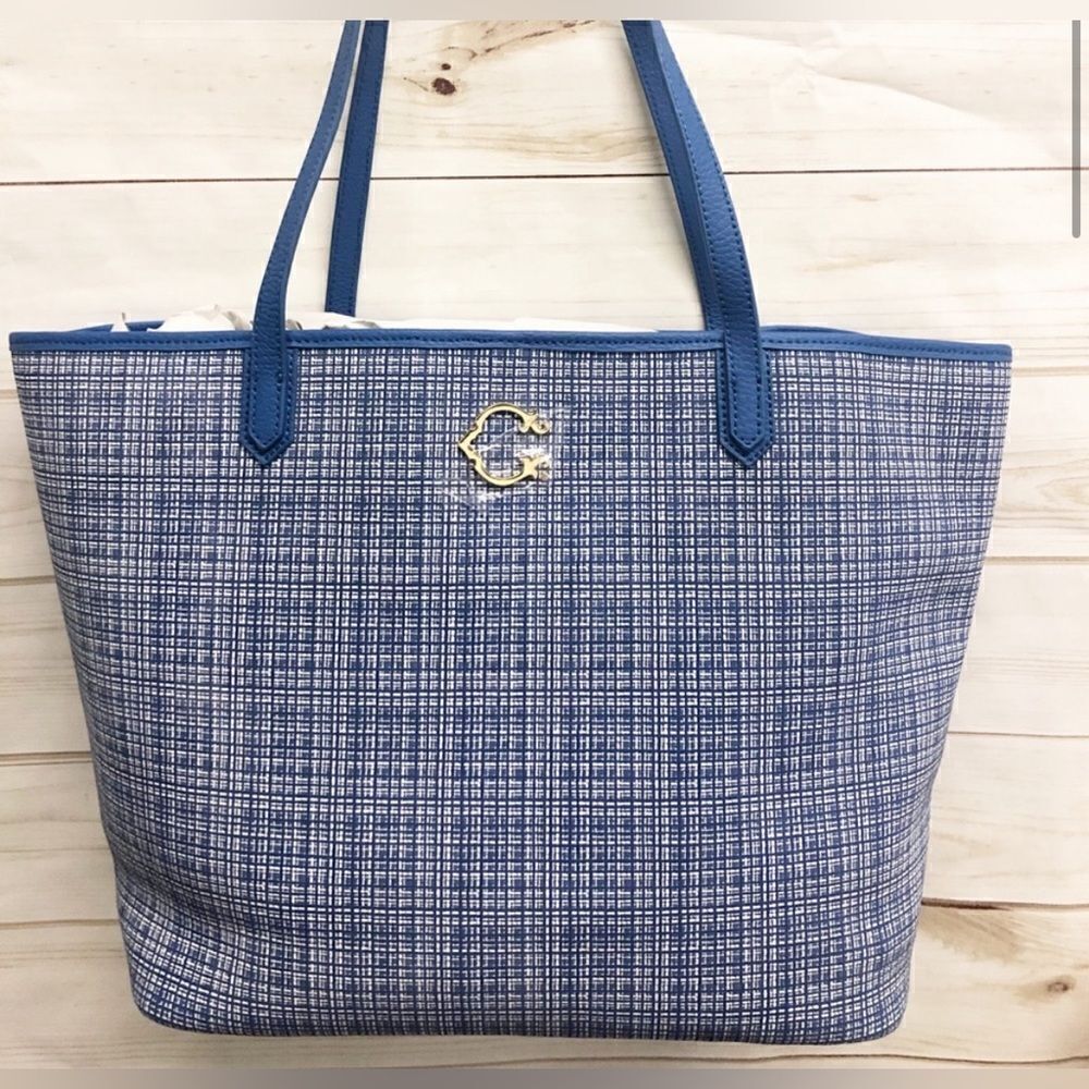 New | C. Wonder Printed Pebble Leather Open
Tote Handbag